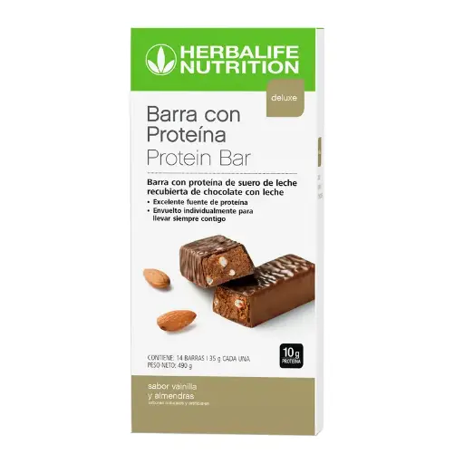 [SKU 1119] Barra con Proteína Deluxe Vainilla y Almendra 14 Unidades
